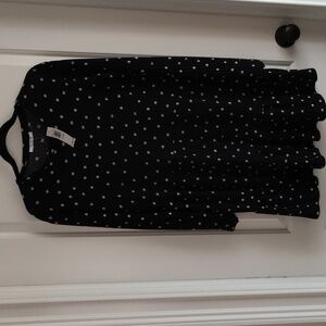 ZARA polka dot black/ white mini dress NWT